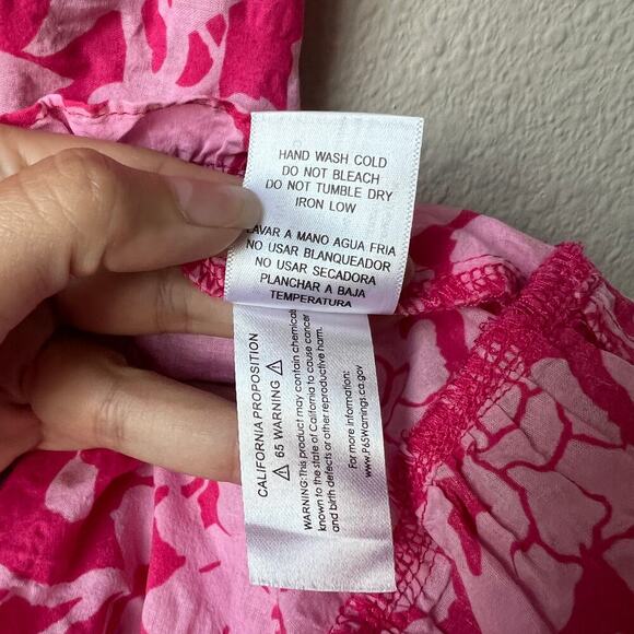 Hyacinth House Pink Textured Floral Thea Mini Dress Size XS - Picture 7 of 7